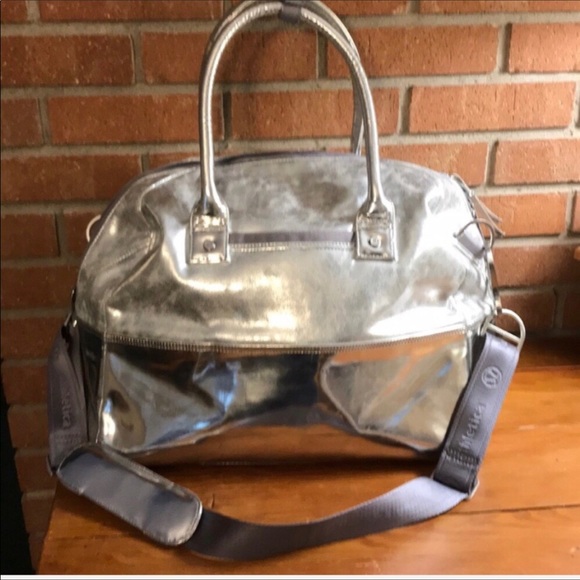 lululemon athletica Handbags - Lululemon silver duffel bag
